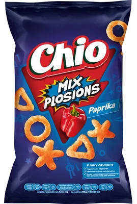 Produktbild von Chio Mixplosions Paprika Snack 100g – Knusprige Kartoffelchips mit Paprika