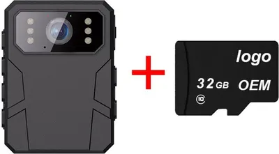 Produktbild von INF 4K HD Körperkamera mit Clip & 32G Speicher