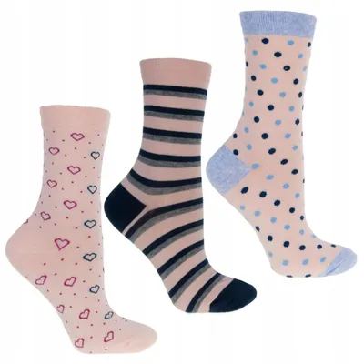 Produktbild von Damen Socken - Bunt - Gemustert - 3 Paar - Größe 35-38