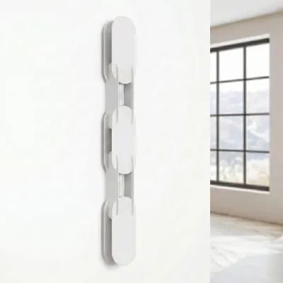 Produktbild von Wandlampe Metall LED dimmbar H: 91 cm Weiß länglich 4000 K 1177 lm Modern