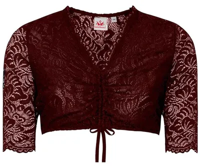 Produktbild von Dirndlbluse Ansbach dunkelrot 46