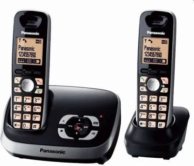 Produktbild von PANASONIC KX-TG6522GB Telefon bezprzewodowy KX TG6522GB - Automatyczna sekretarka z identyfikatorem dzwoniącego, czarny