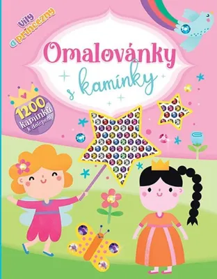 Obrázok produktu pre Omaľovánky s kamienkami Víly a princezné