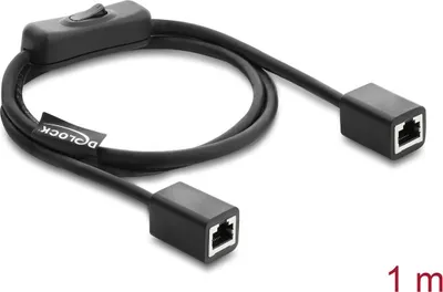 Zdjęcie produktu dla DeLOCK 81566, 1 m, Cat6, F/UTP (FTP), RJ-45, RJ-45, Czarny