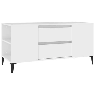 Obrázek produktu pro vidaXL TV skříňka bílá 102x44,5x50 cm Dřevěný materiál