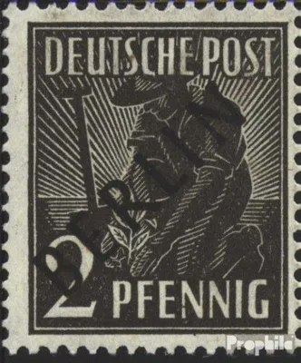 Produktbild von Briefmarken Berlin (West) 1948 Mi 1 postfrisch Schwarzaufdruck