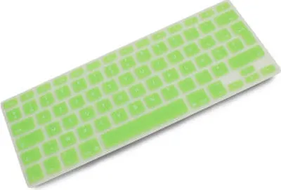 Produktbild von System-S Silikon Tastaturschutz Tastaturabdeckung AZERTY Französische Tastatur Abdeckung Schutz für MacBook Pro 13 Zoll 15 Zoll 17 Zoll iMac MacBook Air 13 Zoll in Grün