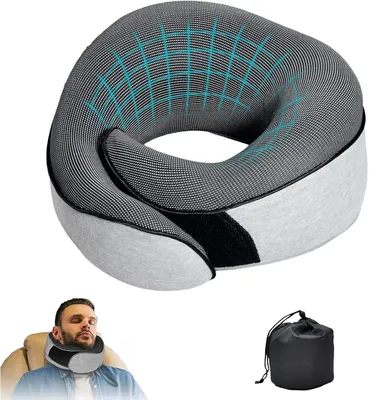 Produktbild von Reisekissen, Reise Nackenkissen, Nackenkissen Flugzeug, Reisekissen Flugzeug, Flugzeug Kissen, Memory Foam, für Flugzeug, Auto, Zug