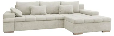 Produktbild von MIRJAN24 Ecksofa Bangkok, Stilvoll L-Form Sofa mit Schlaffunktion und Bettkasten, Wohnlandschaft (Seite: Rechts, Lumo 55)
