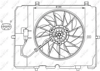 Obrázek produktu pro Ventilátor, chlazení motoru NRF 47067