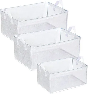 Immagine prodotto di Scatola portaoggetti - Pieghevole, trasparente, versatile - 3 dimensioni - Durevole