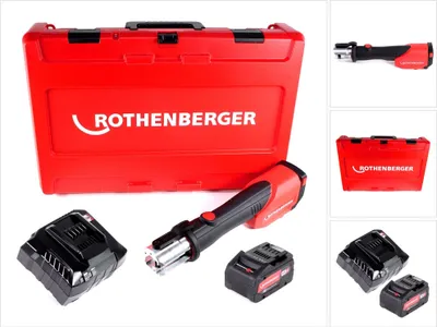 Produktbild von Rothenberger ROMAX 4000 CAS Akku Pressmaschine 18 V 34 kN + 1x Akku 8,0 Ah + Ladegerät + Koffer
