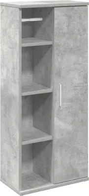 Produktbild von "2026 MODERNE"Badschrank/Hochschrank stylische - Badezimmerschrank, Badregal - mit Rollenhalter Betongrau 39x22x90cm - Badezimmerschränke NeuMöbel587376