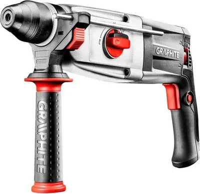 A studio shot of a rotary hammer drill.