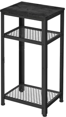 Produktbild von Hoppa! | Vintage Beistelltisch | Braun/Schwarz - Metall - 40 x 30 x 75 cm