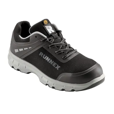 Produktbild von RUNNEX® S3-ESD-Sicherheitshalbschuhe FlexStar, Schwarz/Grau