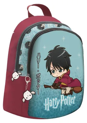 Image de Sac à dos enfant Harry Potter, bordeaux et bleu, 30 x 24 x 14 cm