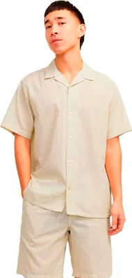 Produktbild von Jack & Jones Easter Palma Seersucker Kurzarmhemd Beige L Mann Beige L