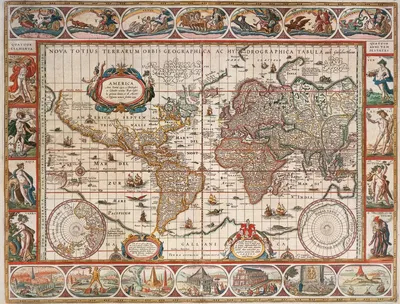 Obrázok produktu pre Ravensburger Map of the World 1650, 2000 kusov, Mapy, 14 rok / roky