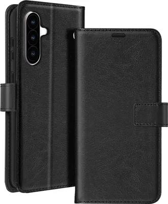 Immagine prodotto di Mayaxess, custodia per Samsung Galaxy A56, portafoglio con cinturino da polso, nero