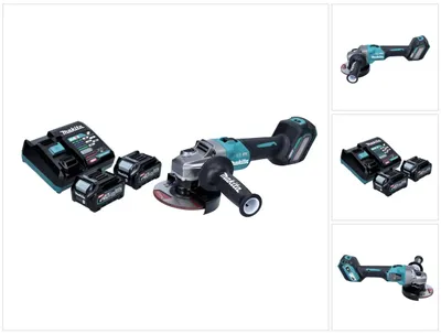 Imagen del producto de Amoladora angular a batería Makita GA 023 GD2 40 V máx. 125 mm sin escobillas XGT + 2 baterías de 2,5 Ah + cargador