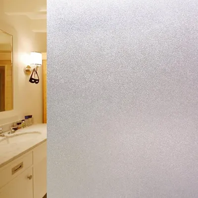 Imagen del producto de Película decorativa para ventanas que proporciona privacidad, sin adhesivo, ideal para hogares y oficinas