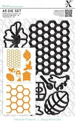 Obrázok produktu pre Docrafts xcut Šablóny A5 Včelárstvo 9 ks