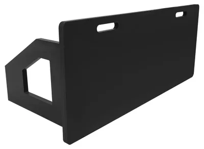 Zdjęcie produktu dla Deska odbijająca piłkę do treningu piłki nożnej - 100 x 40 x 40 cm - Konstrukcja z podwójnym kątem - Do treningu kontroli piłki - Czarna