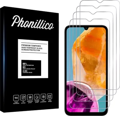Zdjęcie produktu dla Szkło hartowane do Samsung Galaxy M15 5G [4 sztuki] Folia ochronna na ekran odporna na zarysowania Phonillico®