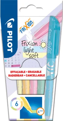 Zdjęcie produktu dla PILOT 572572 PILOT Textmarker FRIXION light soft, 6er Etui