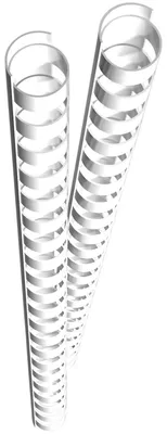 Image de GENIE Spiralbinderücken 12mm weiß 25 Stk