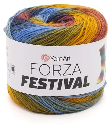 Produktbild von YarnArt Forza Festival 2905 Sockenwolle 100g/420m 75% Wolle, Farbverlauf, robust