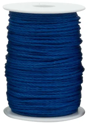 Produktbild von Bastelkordel, Baumwolle gedreht 3mm dunkelblau 100m Rolle (1m=0,15EUR) Goldina