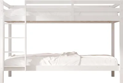 Image de Sunny Jip Lits Superposés Blanc, En Bois | Lits Superposés Pour Enfants - Sans Matelas - Lit Superposé 2 Places 208 X 97 X 140 Cm | Pour Matelas: 90