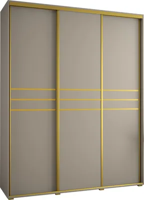 Produktbild von Kryspol Dakota 10 Schrank, drei Türen - 235,2x190x60cm - Kaschmir Gold