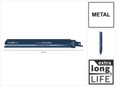 Obrázek produktu pro Bosch 2 608 653 182, List pro přímočarou pilu, Kov, Trubka, Profil, Karbid, Modrá, 3 mm, 1,25 mm