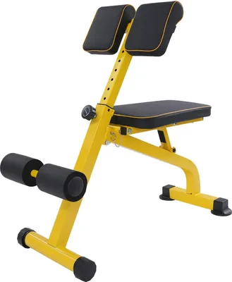 Image de Banc d'entraînement du dos - Banc d'hyperextension réglable - Banc d'entraînement pliable - Capacité de charge de 300 kg - Pour le renforcement des abdominaux et du dos - Idéal pour la maison et la salle de sport