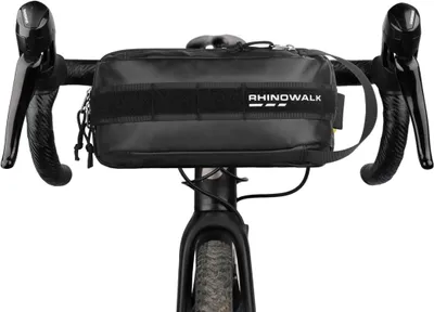 Produktbild von Fahrrad Lenkertasche Vordertasche Schwarz 2.4l MOLLE System Reflektierendes Logo