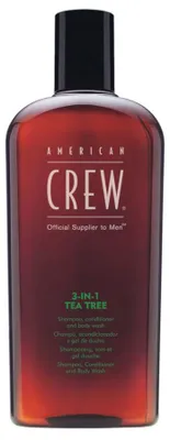 Obrázok produktu pre American Crew 3-in-1 Tea Tree šampón, kondicionér a sprchový gel pre každodenné použitie 1000 ml