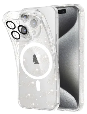 Immagine prodotto di Custodia Techsuit SparkleSkin MagSafe Series per iPhone 15 Pro Max – trasparente