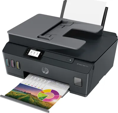 Produktbild von HP Smart Tank 530, Thermal Inkjet, Farbdruck, 4800 x 1200 DPI, Farbkopieren, A4, Schwarz