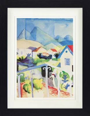 Produktbild von August Macke Gerahmtes Bild Mit Edlem Passepartout | Wand-Bilder | Im Bilderrahmen - Saint Germain Bei Tunis, 1914 (40 x 30 cm)
