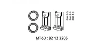 Produktbild von Hjs Montagesatz, Abgasanlage  82 12 2206