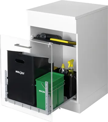 Image de Naber Müllex Comfort 35 5 4 4. collecteur de déchets, anthracite/vert. - Poubelle