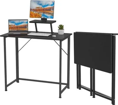 Produktbild von Klappbarer Schreibtisch für kleine Räume mit Bedienfeld