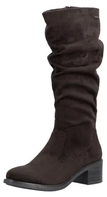 Produktbild von Rieker Damen Stiefel geraffter Schaft Blockabsatz Reißverschluss 74192, Größe:38 EU, Farbe:Braun