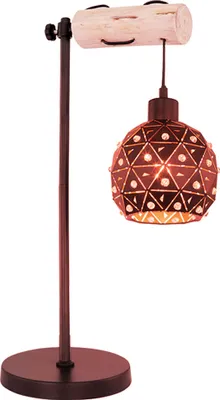 Produktbild von RGB LED Tischleuchte, schwarz gold, Kristalle, H 55 cm