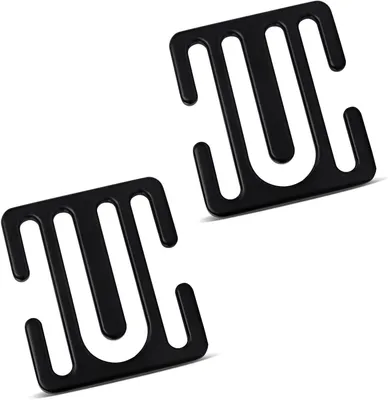 Productafbeelding van Veiligheidsgordel Versteller - Gordel Clips - Comfortabel Rijden - Universele Pasvorm - 2 Stuks - Zwart