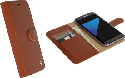 Produktbild von Krusell Tasche Ekerö FolioWallet 2in1 60572 für Samsung Galaxy S7 Edge - Cognac
