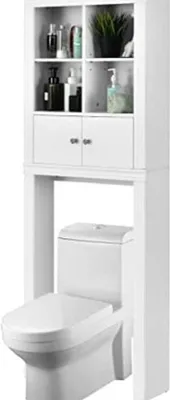 Produktbild von Toilette 60x20x165cm weiß Holz